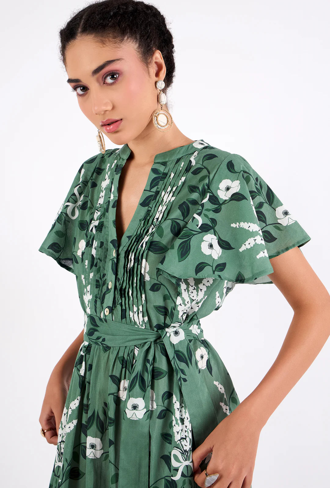 Leni Dress | Lavende Moss