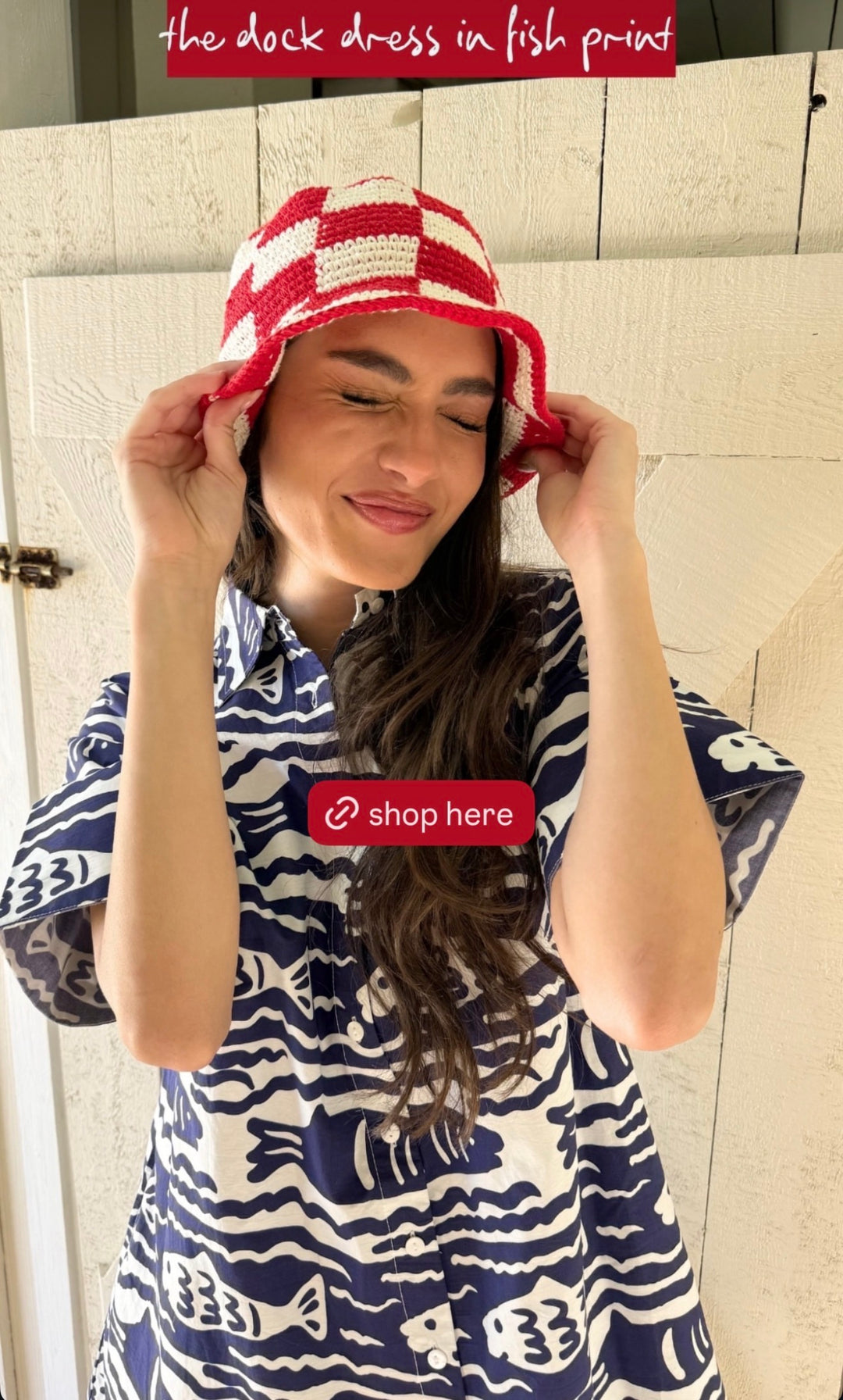 Dock Dress | Fish Print