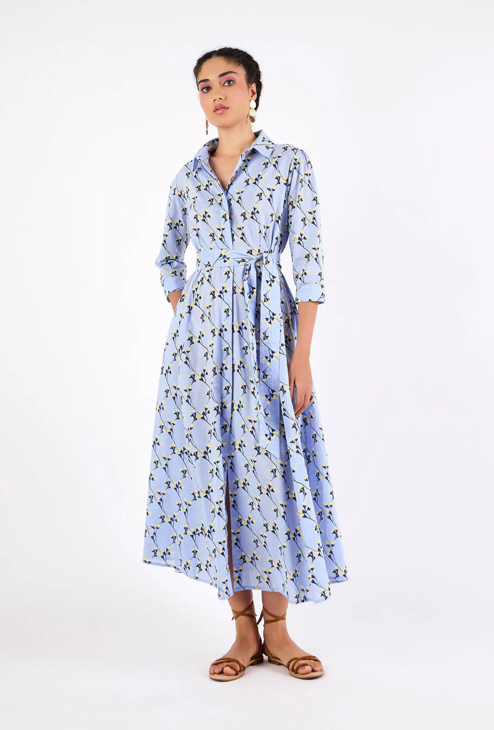 Emily Dress | Gordes Bluebell