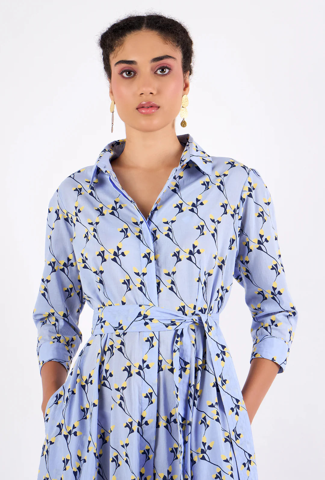 Emily Dress | Gordes Bluebell
