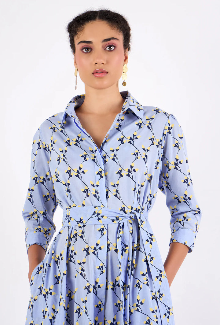 Emily Dress | Gordes Bluebell