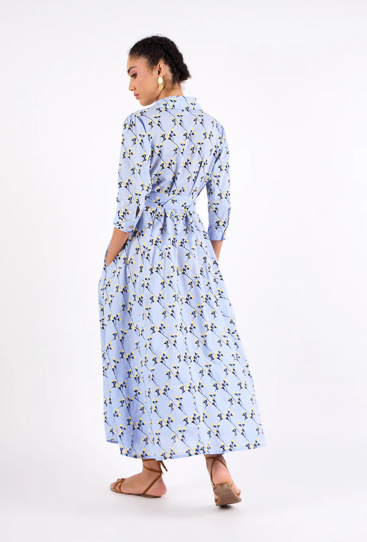Emily Dress | Gordes Bluebell
