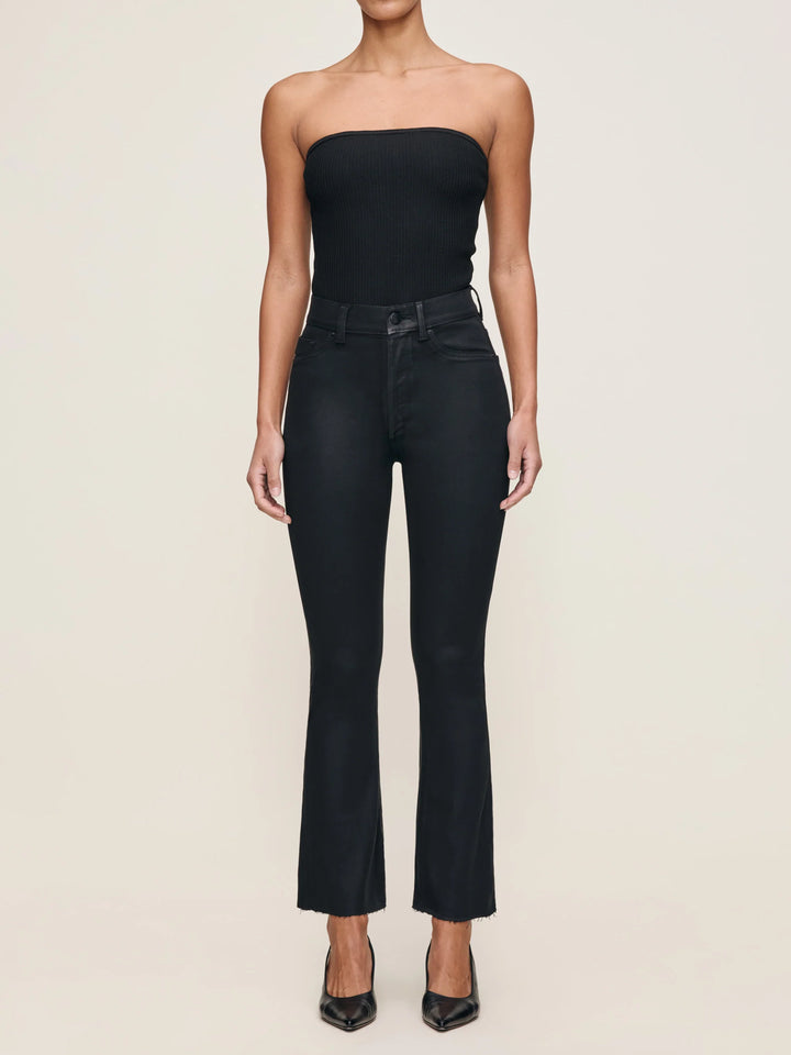 Bridget Boot Instasculpt Cropped Jeans | Black Coated