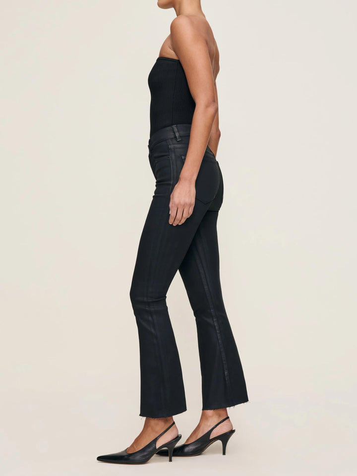 Bridget Boot Instasculpt Cropped Jeans | Black Coated