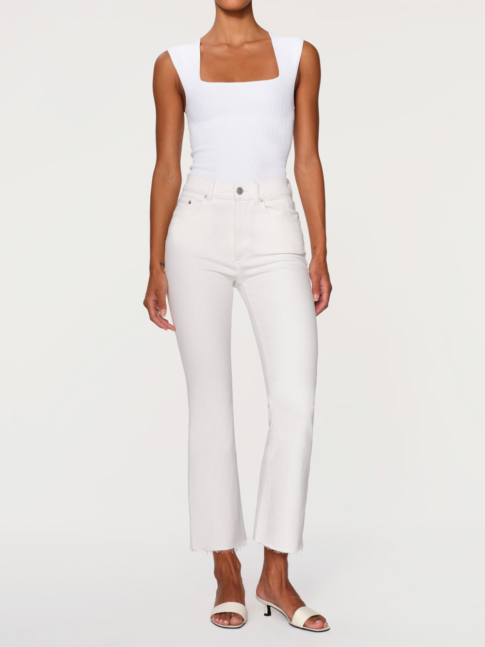 Bridget Boot Instasculpt 27" Jeans | White - Charlotte's Inc