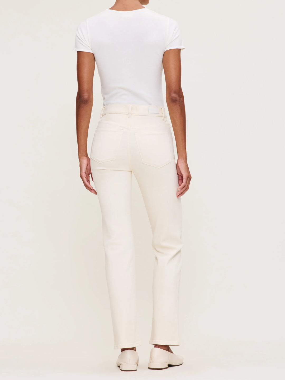 Halle Straight High Rise Jeans | Ecru