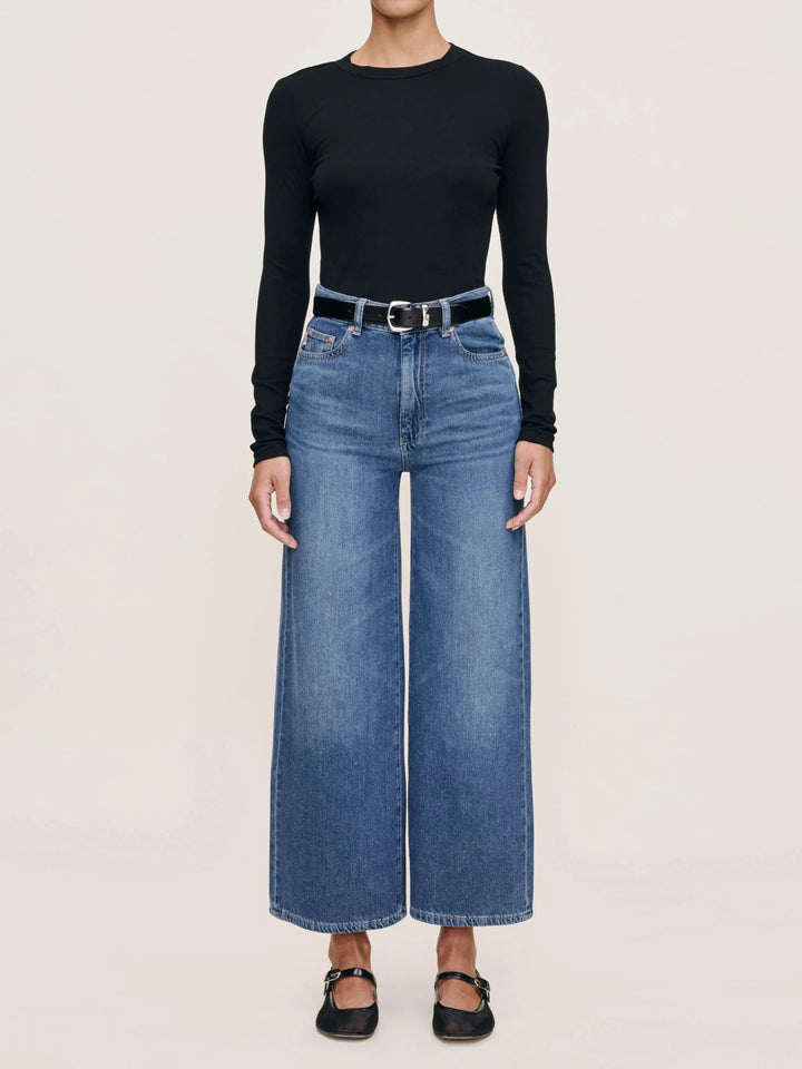 Hepburn Wide Leg High Rise Ankle | Del Ray