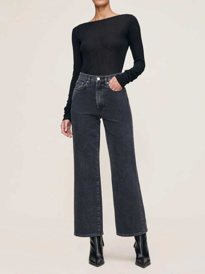 Karmine Refined Wide Leg High Rise 28' | Nightshade