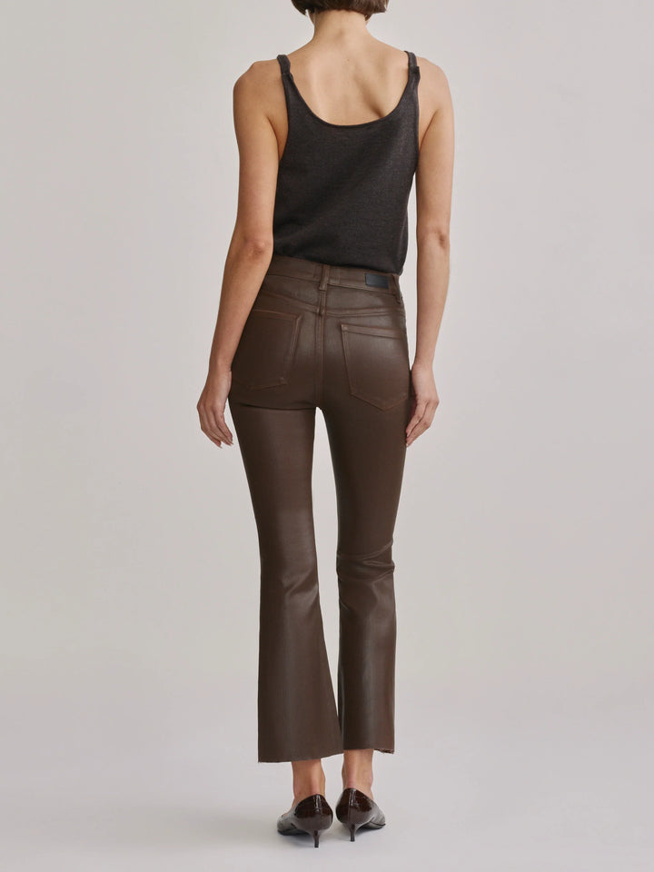 Bridget Bootcut High Rise Instasculpt™ Crop Jeans | Brownstone Coated