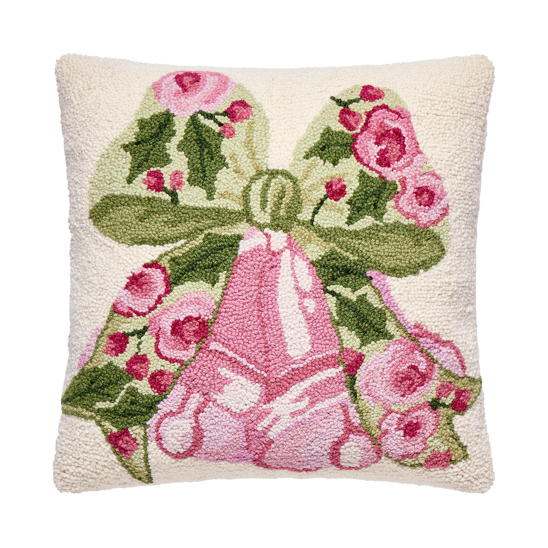 Cottage Charm Embroidered Pillow