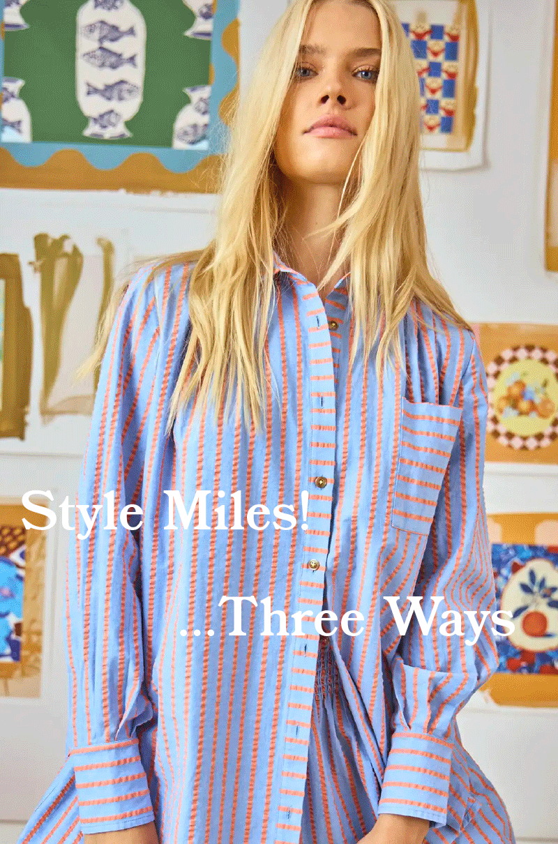 Miles Shirt | Beach Stripe