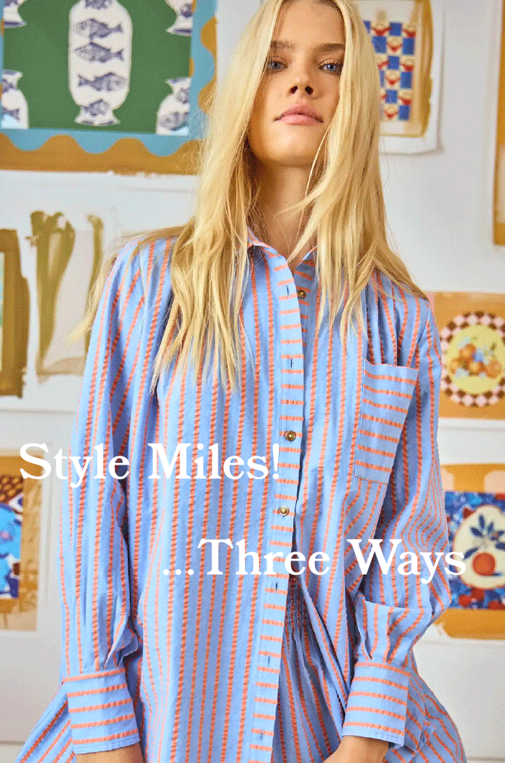 Miles Shirt | Beach Stripe