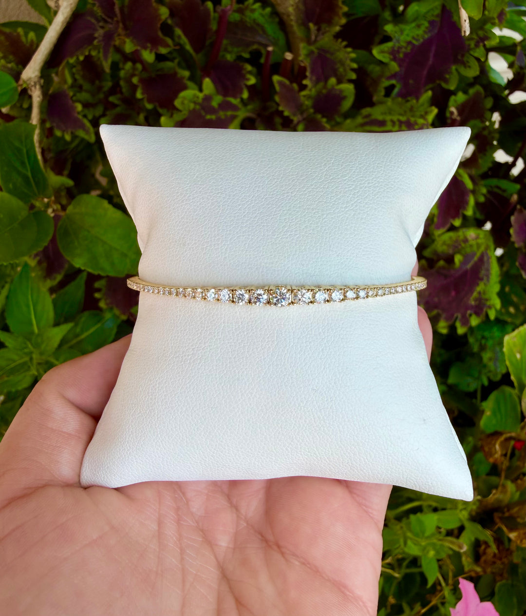 14kt 1.25cts Diamond Gradient Flex Bracelet B5858Y