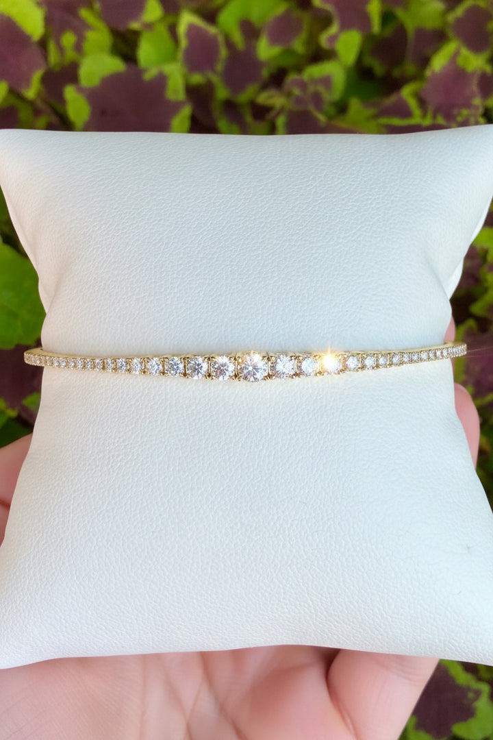 14kt 1.25cts Diamond Gradient Flex Bracelet B5858Y