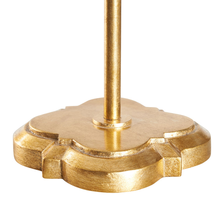 Quatrefoil Table Lamp Gold Leaf