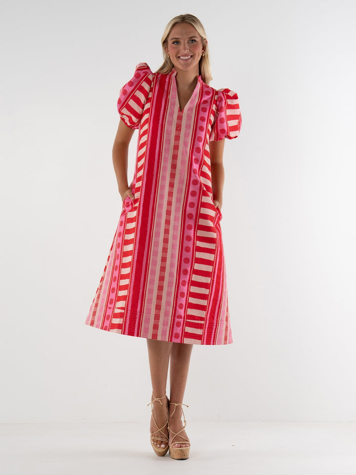Hampton Dress | Peach Jubilee - Charlotte's Inc