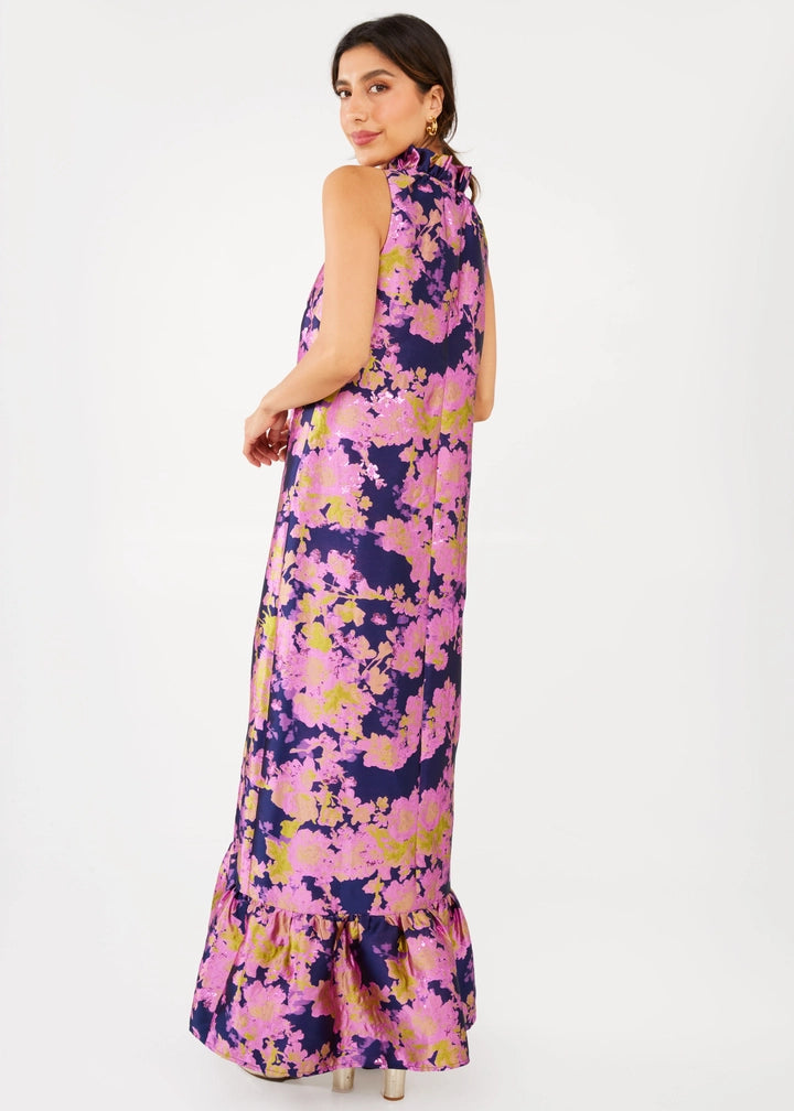 Camille Gown | Navy Abstract
