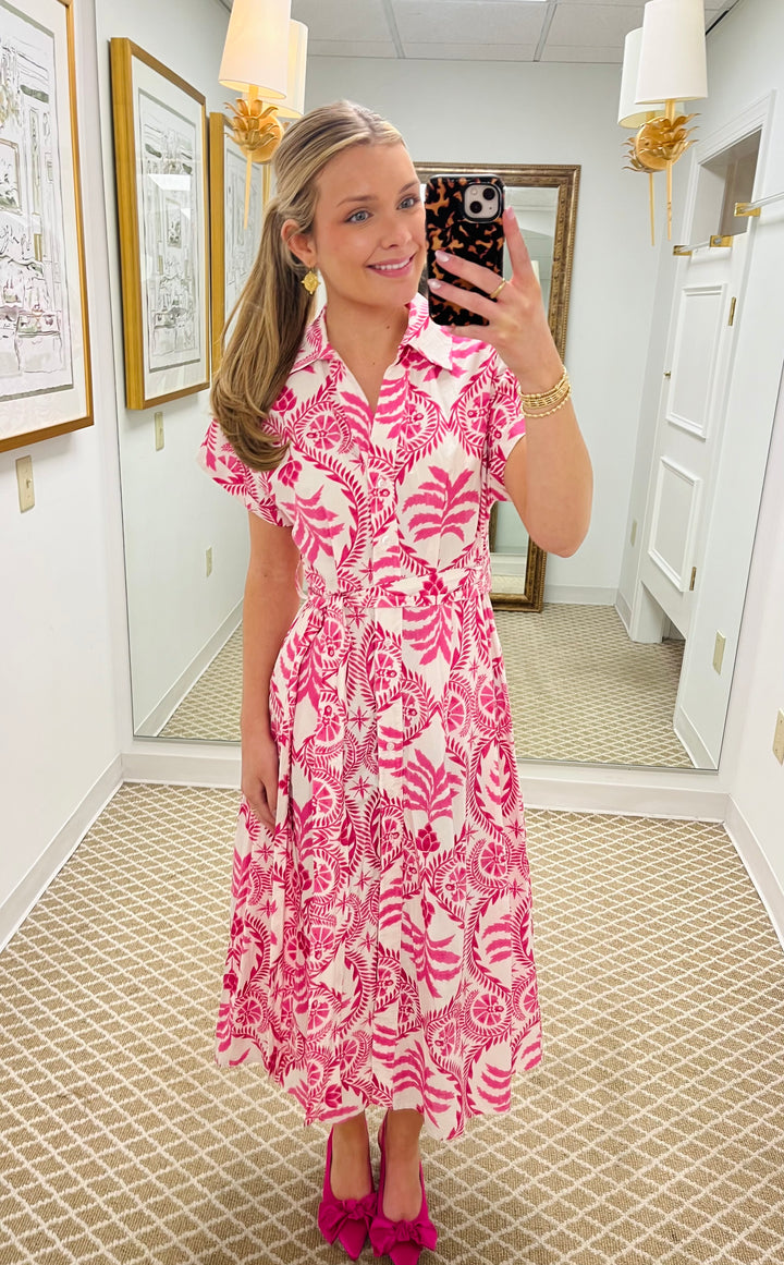 Naxos Maxi Dress | Pink