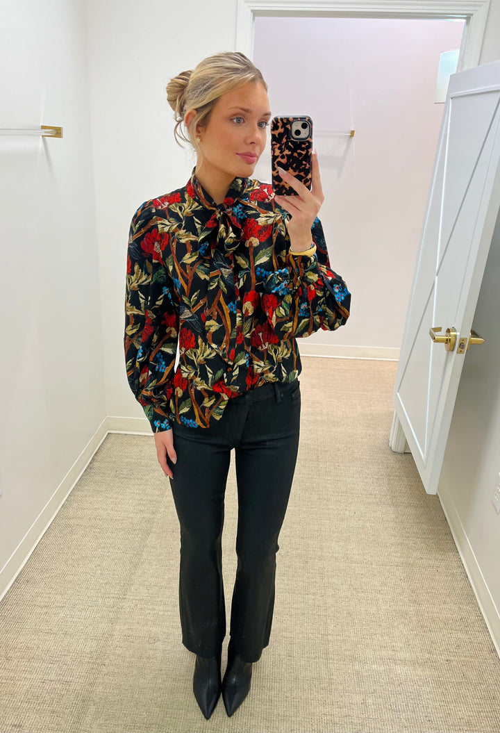 Tess Blouse | Palais Floral Onyx