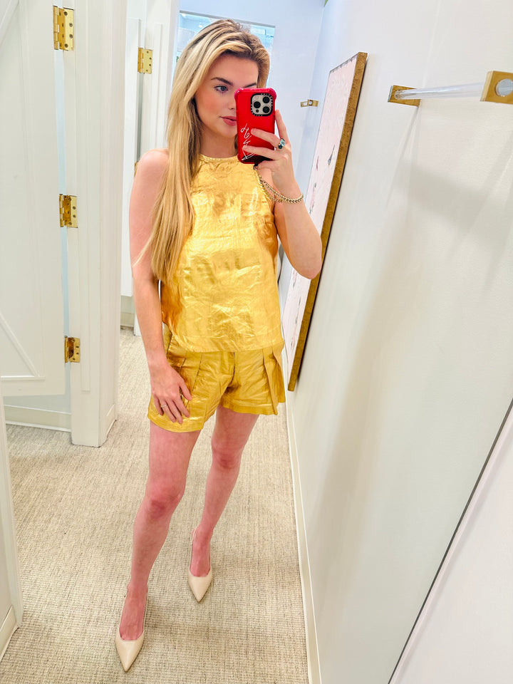 Frida Shorts | Gold