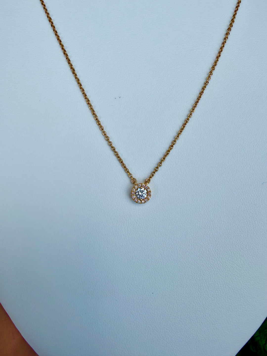 14kt .25ct Diamond Circle Necklace N6156