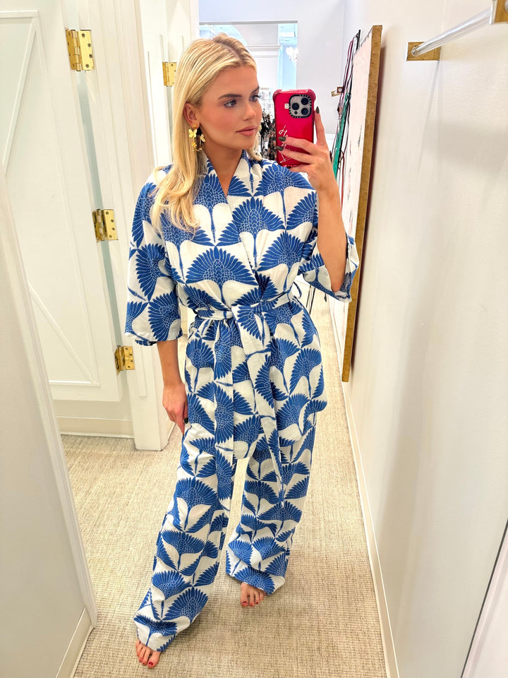 Pandora Tunic | Blue/White