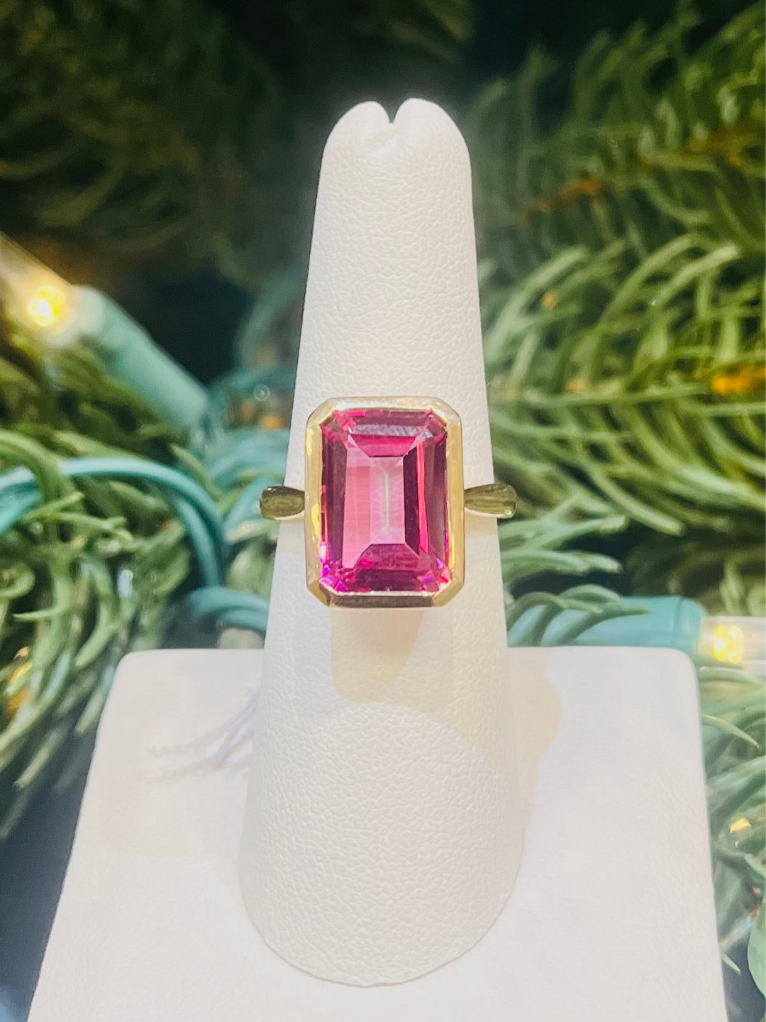 Emerald Cut 14kt Ring | Assorted Stones