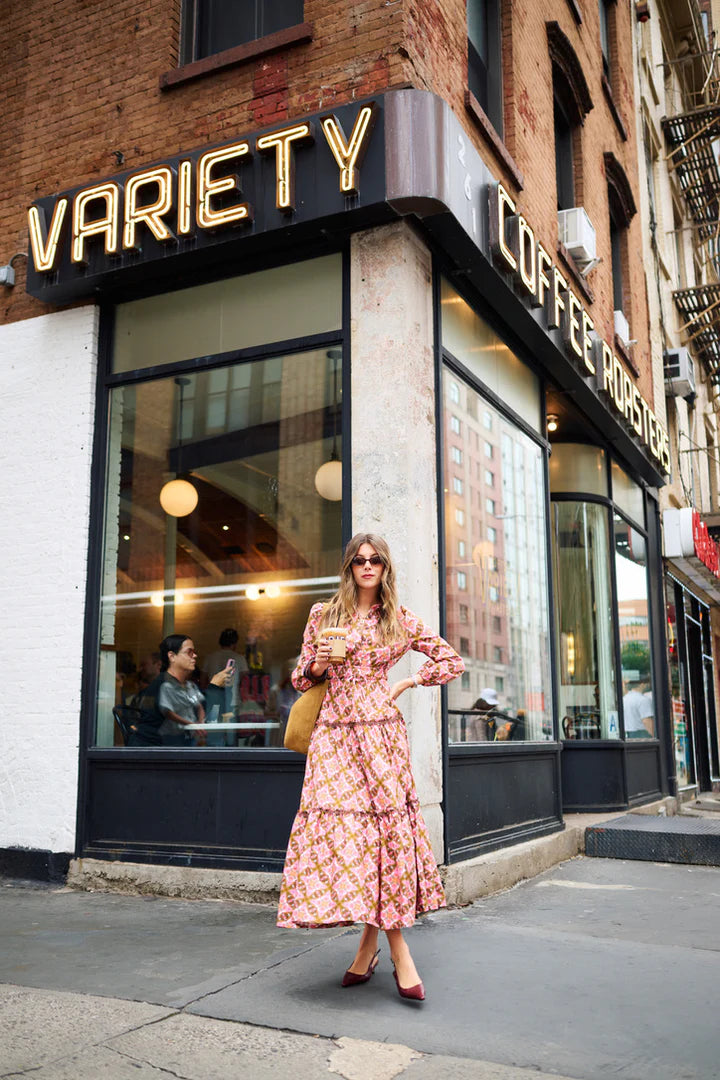 Banyan Long Sleeve Dress | Farmhouse Pink