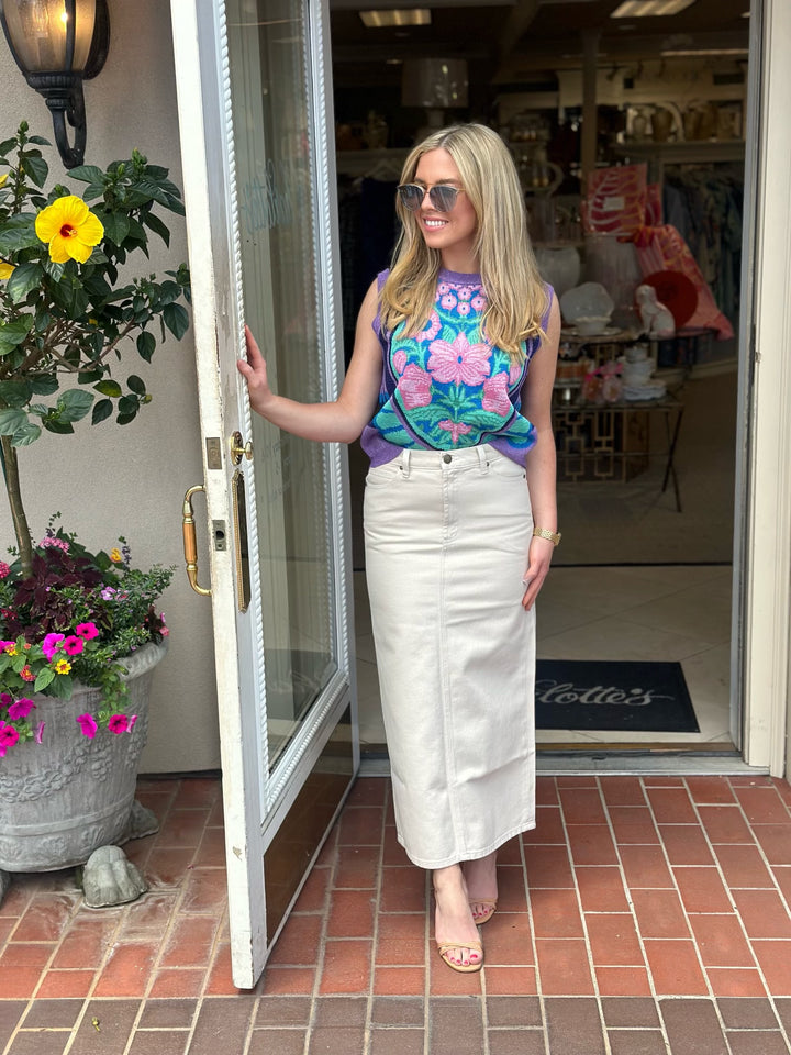 The Column Skirt | Natural