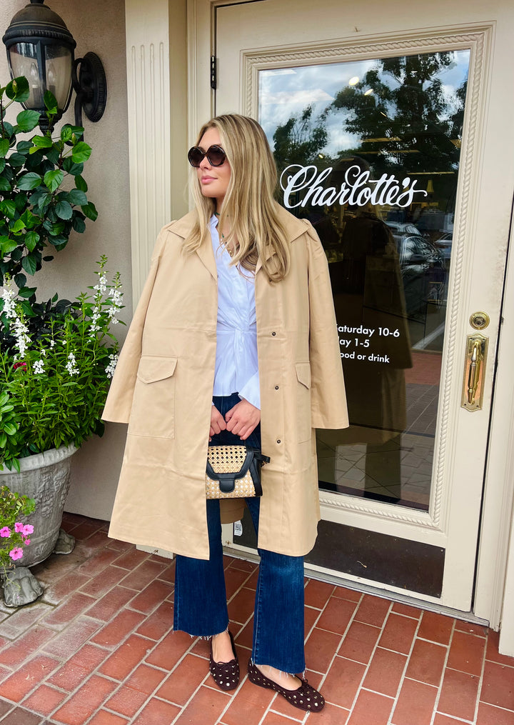 Tasha Water Repellent Trench | British Khaki