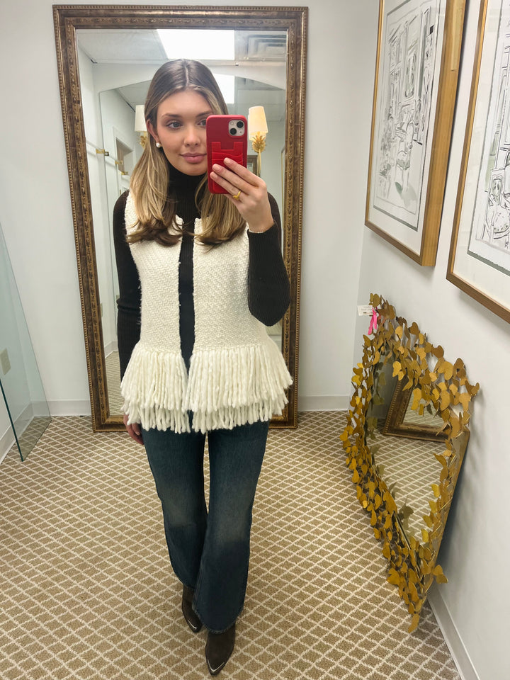 Western Merino Wool Vest | Natural