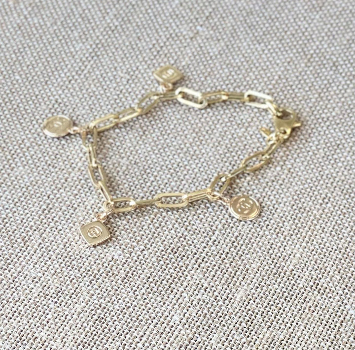 Tiny CC Charm Bracelet