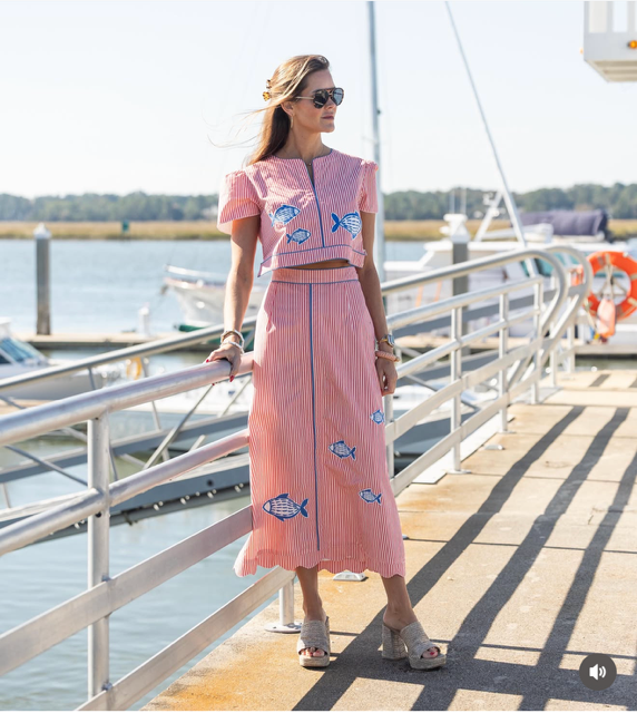 Emmy Top | Fish Applique