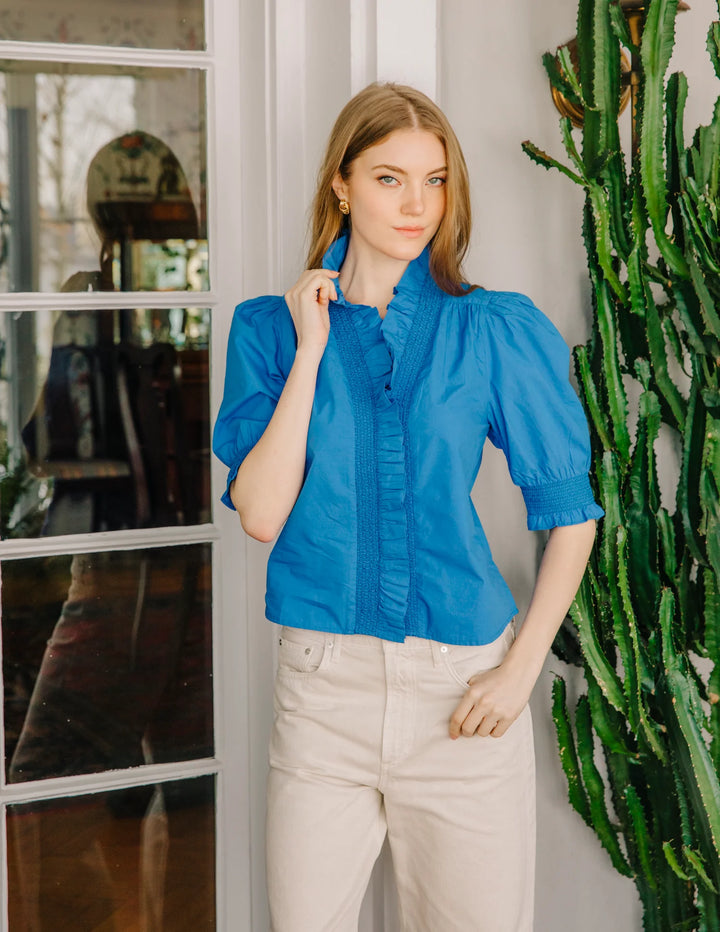 Zuri Top | Palace Blue - Charlotte's Inc