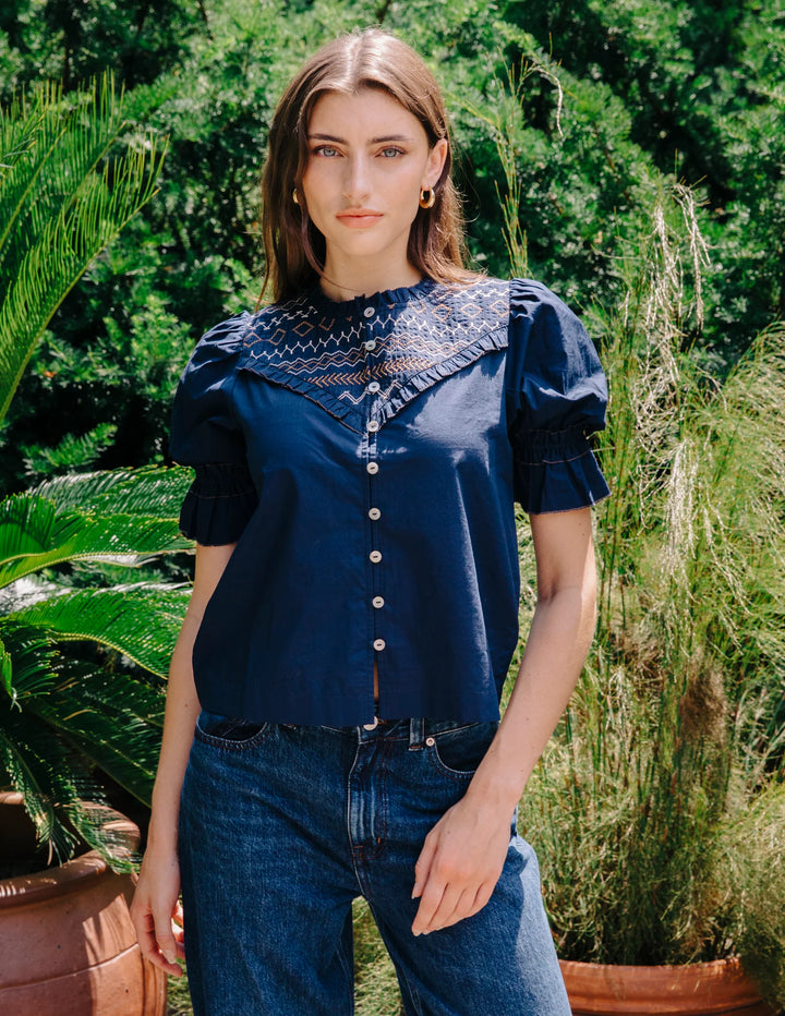 Sophie Top | Pagent Blue