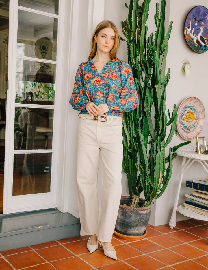 Junie Top | Archive Tulip Liberty - Charlotte's Inc