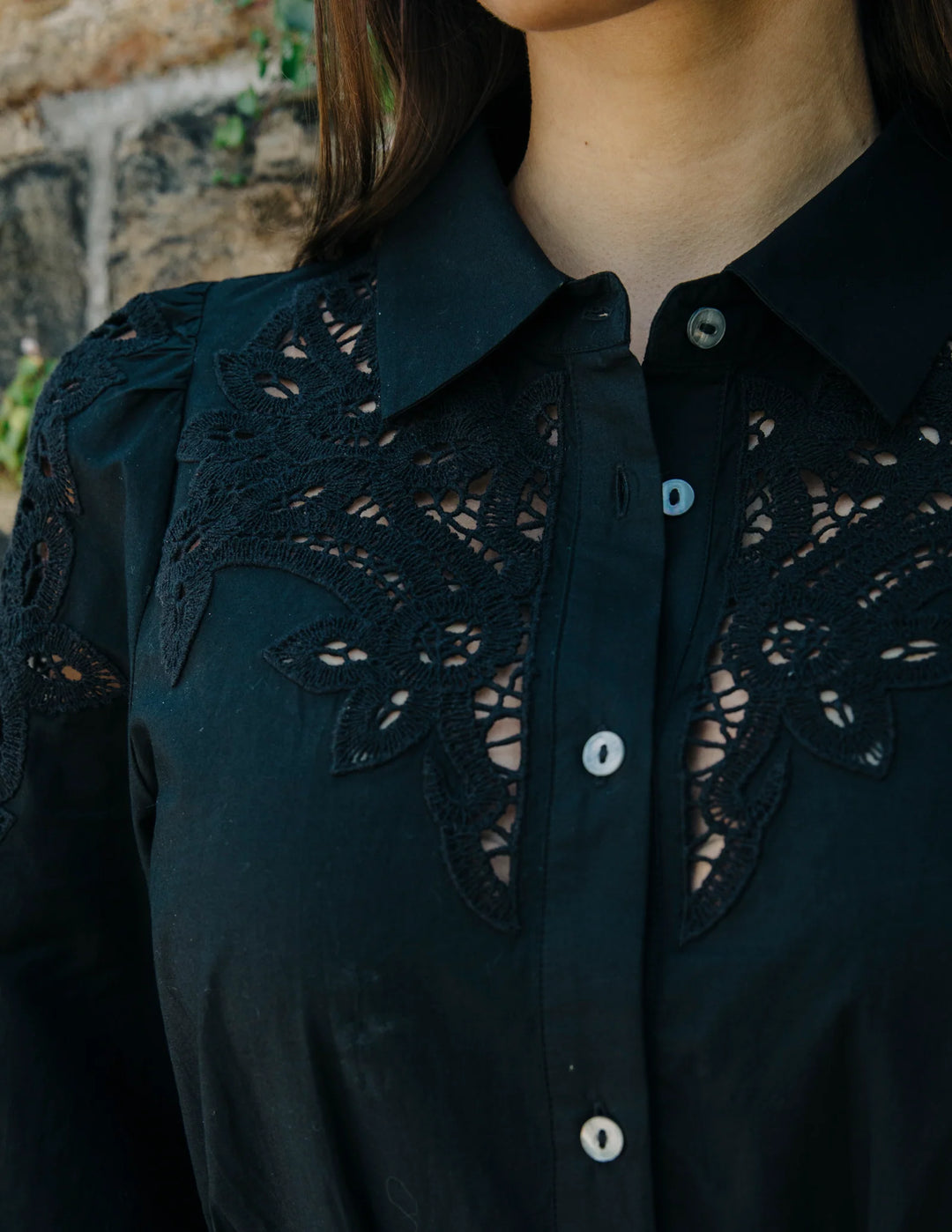 Marta Long Sleeve Mini Dress | Black