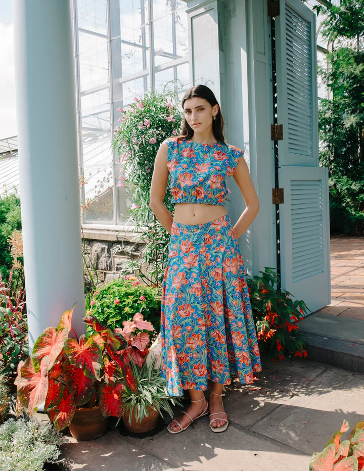 Tricia Long Skirt | Archive Tulip Liberty - Charlotte's Inc