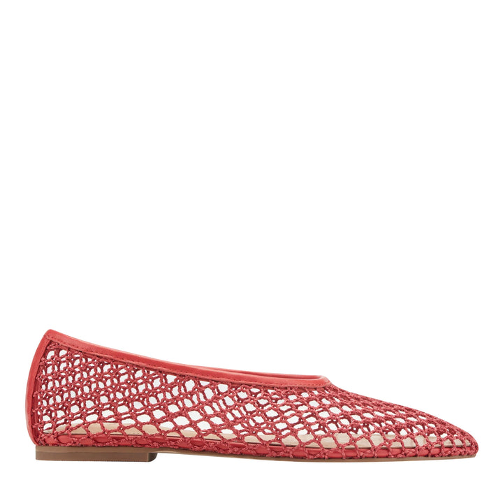 Jazlyn Mesh Ballet Flat | Red