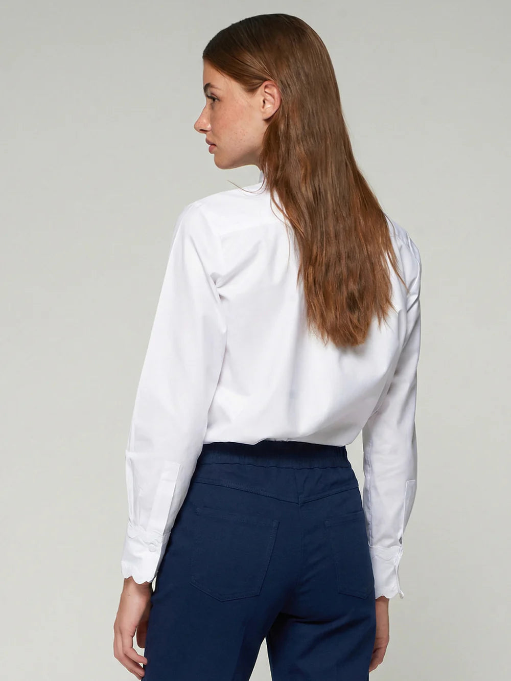 Wave-Edge Shirt | White