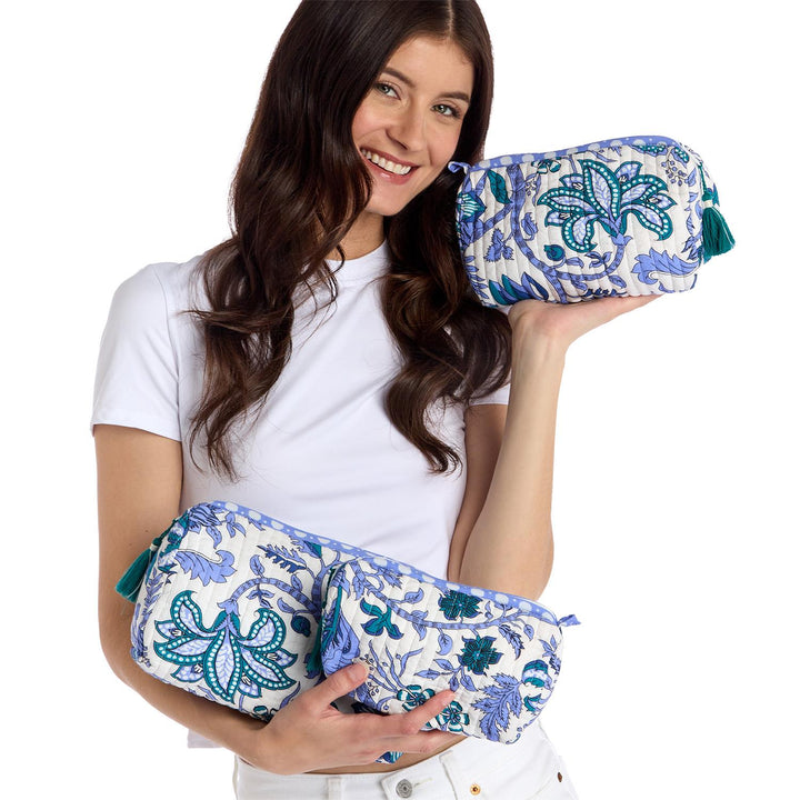 Floral Pouches | Blue/White