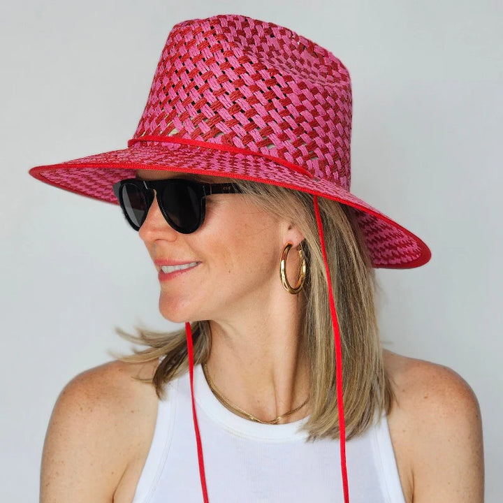Lifeguard Hat | Red & Pink