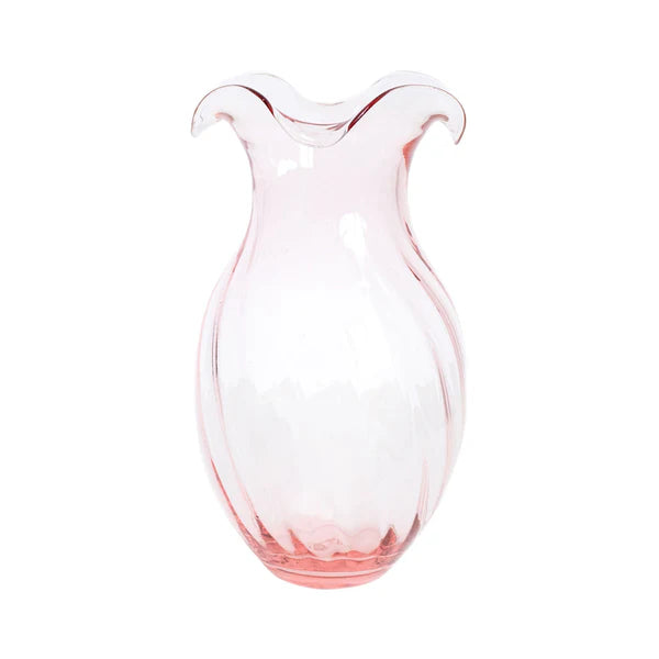 Assorted Hibiscus Vertical Fluted Vase