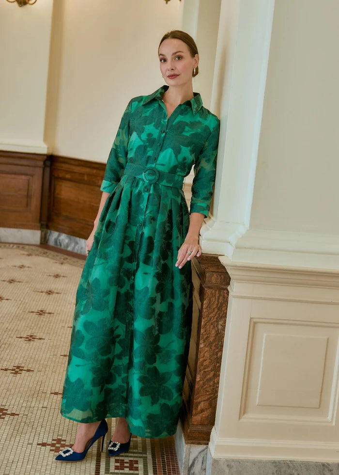 Cecilia Gown | Emerald Azalea Organza