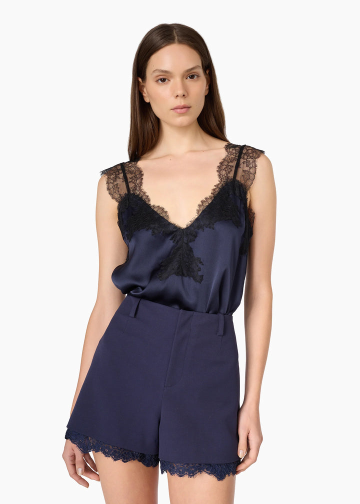 Lauren Silk Camisole | Navy