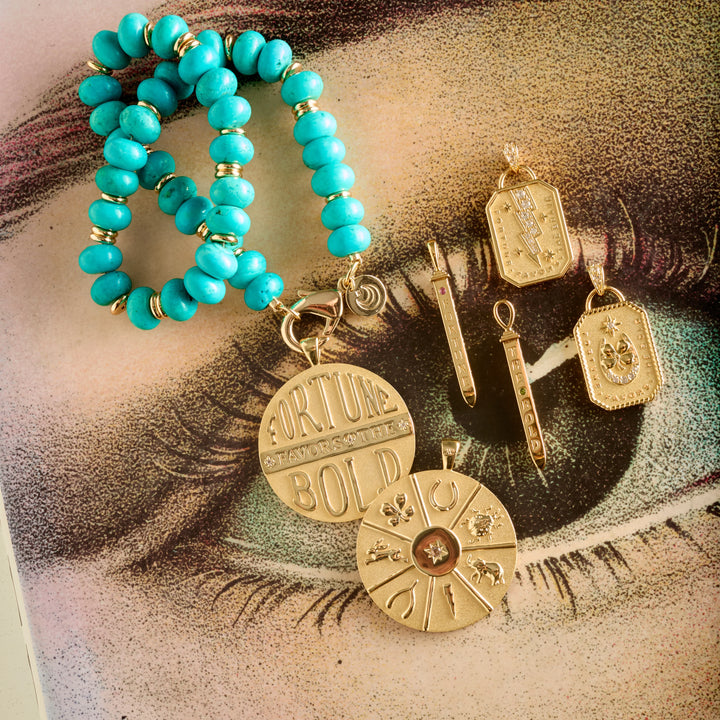 STRONG Stone Collector Turquoise Beaded Necklace