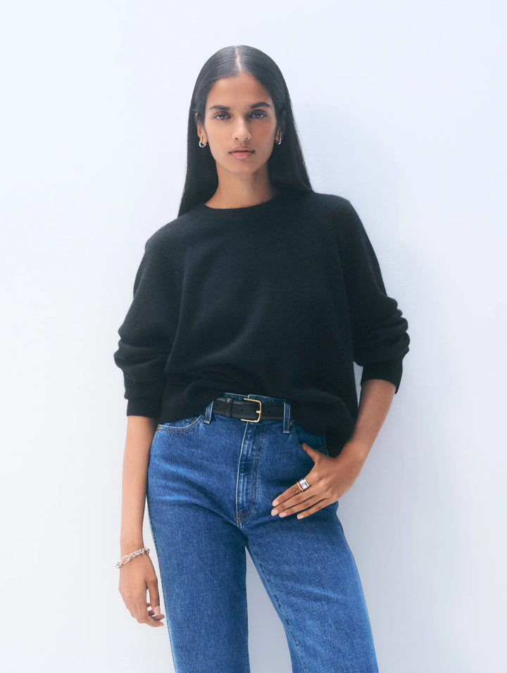 Cashmere Easy Sweatshirt | Black