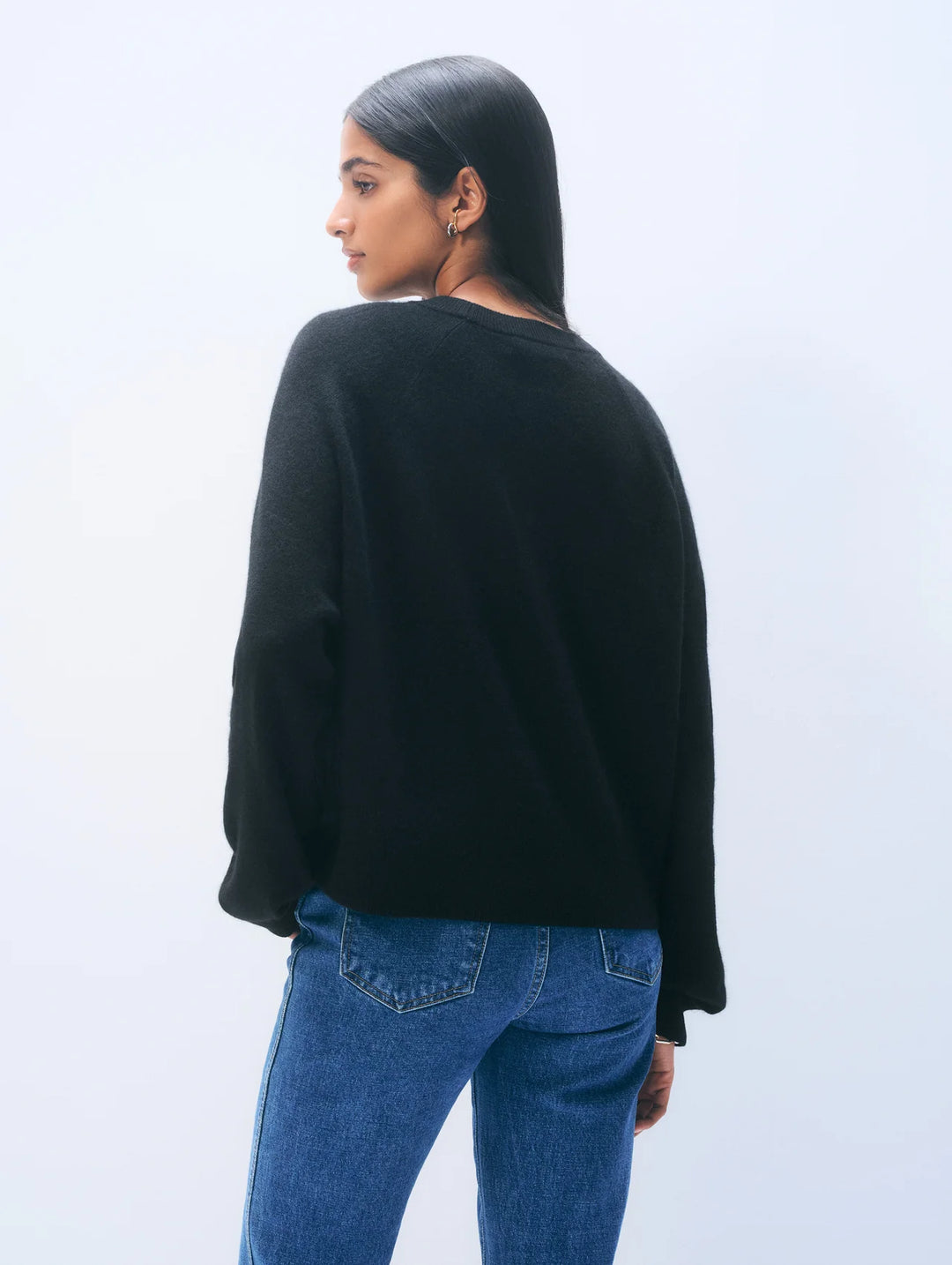 Cashmere Easy Sweatshirt | Black