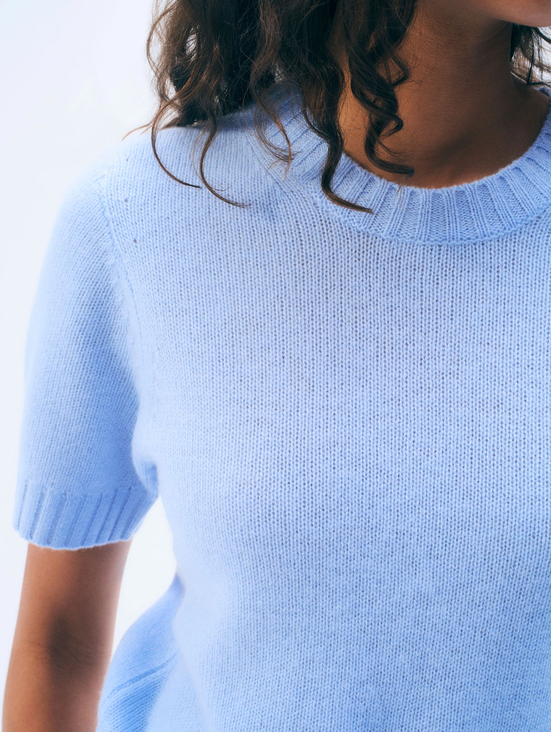 Cashmere Featherweight T-Shirt | Blue Vapor - Charlotte's Inc