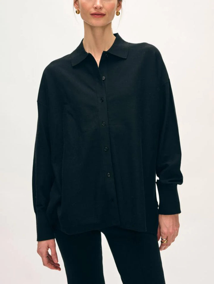 Superfine Organic Cotton Shirt | Black